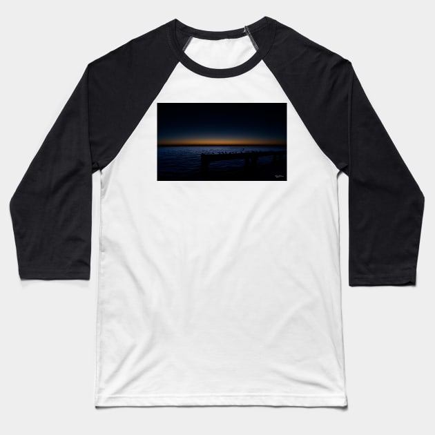 Old Busselton Jetty Baseball T-Shirt by lordveritas